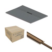 Abacus Elements Linear Uno 1600 x 900mm Complete Tray Kit with Fittings (Offset Drain) - Brushed Bronze