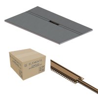 Abacus Elements Linear Uno 1800 x 900mm Complete Tray Kit with Fittings (Offset Drain) - Brushed Bronze