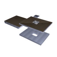 Abacus Elements 750 x 1850 x 130/140mm Concept 4 750 x 1850 x 130/140mm Raised Tray Kit with Installation Kit