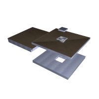 Abacus Elements 900 x 1850 x 130/140mm Concept 1 900 x 1850 x 130/140mm Raised Tray Kit with Installation Kit