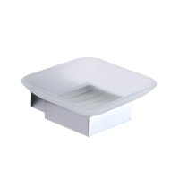 Scudo Alpha Wall-Mounted Soap Dish Holder - Chrome