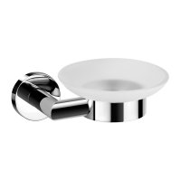 Scudo Delta Wall-Mounted Soap Dish Holder - Chrome