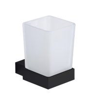 Scudo Mono Wall-Mounted Tumbler Holder - Matt Black