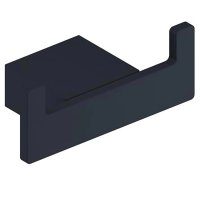 Scudo Mono Wall-Mounted Robe Hook - Matt Black