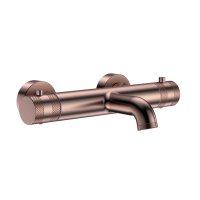 Scudo Core Wall-Mounted Bath Filler - Brushed Bronze