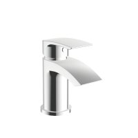 Scudo Belini Mini Mono Basin Mixer with Push Waste - Chrome