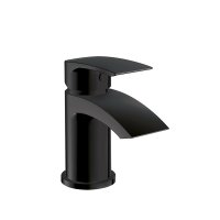 Scudo Belini Black Mini Mono Basin Mixer - Matt Black