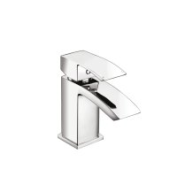Scudo Descent Mini Mono Basin Mixer with Push Waste - Chrome