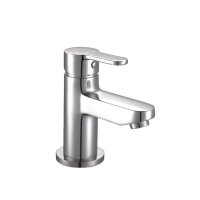 Scudo Favour Mono Basin Mixer with Push Waste - Chrome