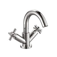 Scudo Kross Mono Basin Mixer with Push Waste - Chrome