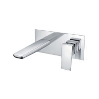 Scudo Muro Wall-Mounted Basin Mixer - Chrome