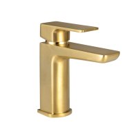Scudo Muro Basin Mono Mixer - Brushed Brass