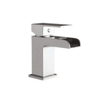 Scudo Victoria Mono Basin Mixer with Push Waste - Chrome