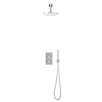 Scudo Core Round Mixer Valve with Handset & Mounting Bracket - Chrome