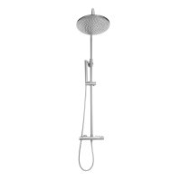 Scudo Core Round Rigid Riser Shower Kit - Chrome