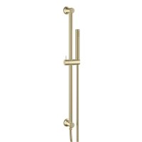 Scudo Riser Rail & Handset Including Hose - Brushed Brass