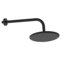 Scudo Round Shower Arm & Head - Matt Black