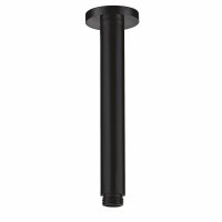 Scudo Round Ceiling Mounted Shower Arm - Matt Black