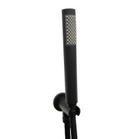 Scudo Round Shower Hose & Head - Matt Black