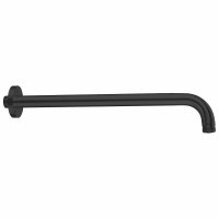 Scudo Round Wall Mounted Shower Arm - Matt Black