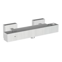 Scudo Square Exposed Thermostatic Bar Valve - Chrome