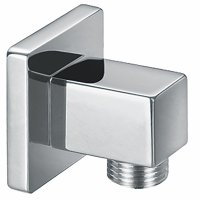Scudo Square Outlet Shower Elbow - Chrome