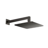 Scudo Square Shower Arm & Head - Gunmetal