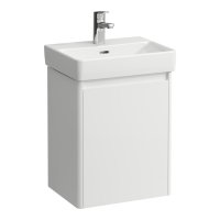 Laufen Base 2.0 450 x 340mm 1 Door Left Hand Vanity Unit (for Pro S Basin) - Matt White