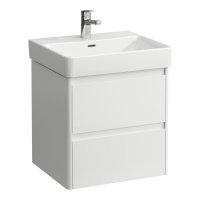 Laufen Base 2.0 550 x 450mm 2 Drawer Vanity Unit (for Pro S Basin) - Gloss White