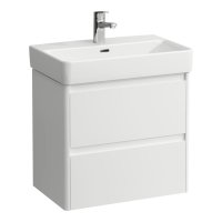 Laufen Base 2.0 600 x 360mm 2 Drawer Vanity Unit (for Pro S Basin) - Matt White