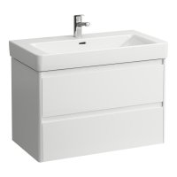 Laufen Base 2.0 800 x 450mm 2 Drawer Vanity Unit (for Pro S Basin) - Gloss White