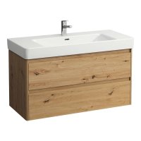 Laufen Base 2.0 1050 x 450mm 2 Drawer Vanity Unit (for Pro S Basin) - Wild Oak