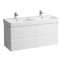 Laufen Base 2.0 1200 x 450mm 4 Drawer Double Vanity Unit (for Pro S Basin) - Matt White