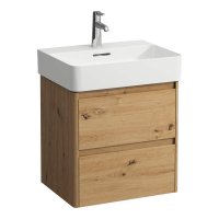 Laufen Base 2.0 550 x 400mm 2 Drawer Vanity Unit (for VAL Basin) - Wild Oak