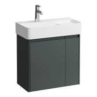 Laufen Base 2.0 600 x 400mm 2 Door Vanity Unit (for VAL Basin) - Traffic Grey