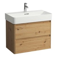 Laufen Base 2.0 750 x 400mm 2 Drawer Vanity Unit (for VAL Basin) - Wild Oak