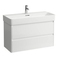 Laufen Base 2.0 950 x 400mm 2 Drawer Vanity Unit (for VAL Basin) - Gloss White
