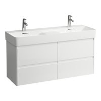 Laufen Base 2.0 1200 x 400mm 4 Drawer Double Vanity Unit (for VAL Basin) - Gloss White