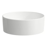 Laufen Savoy 420mm Round 0 Tap Hole Countertop Basin without Overflow - Matt White