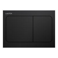Laufen Ineo Air Dual Flush Plate - Matt Black