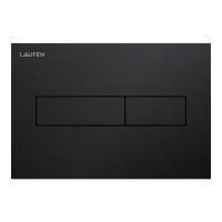Laufen Ineo Horizon Dual Flush Plate - Matt Black