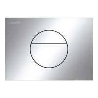 Laufen Ineo Sunrise Dual Flush Plate - Chrome