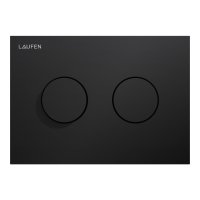Laufen Ineo Groove Dual Flush Plate - Matt Black