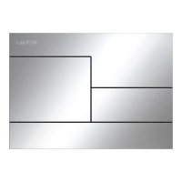 Laufen Ineo Skyline Dual Flush Plate - Chrome