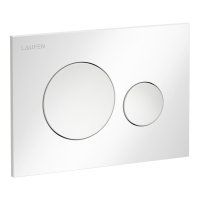 Laufen Ineo Moon Dual Flush Plate - White