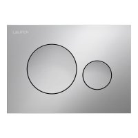 Laufen Ineo Moon Dual Flush Plate - Matt Chrome
