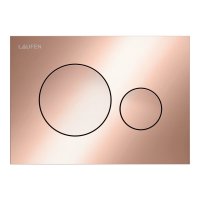 Laufen Ineo Moon Dual Flush Plate - Polished Rose Gold
