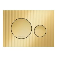 Laufen Ineo Moondance Dual Flush Plate - Matt Gold