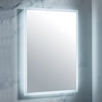 Scudo Mosca 600 x 800mm LED Mirror with Demister Pad & Shaver Socket