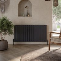 Scudo Apex 600 x 1121mm Designer Radiator - Anthracite